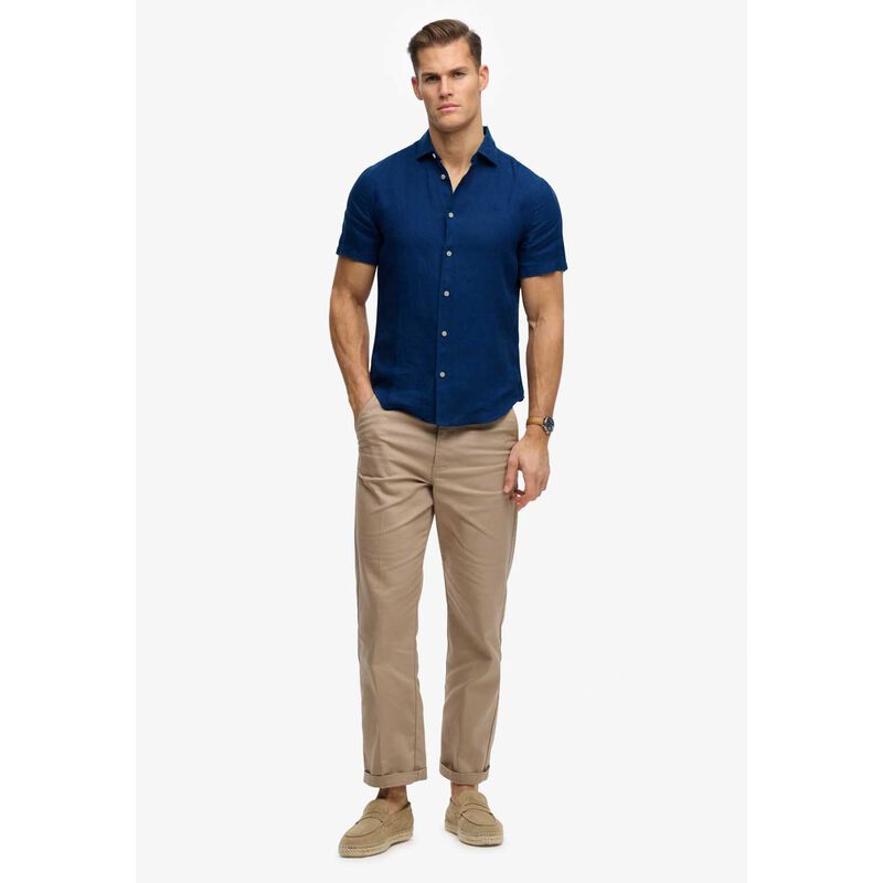 Superdry Riviera Short Sleeve Linen Shirt image number 3